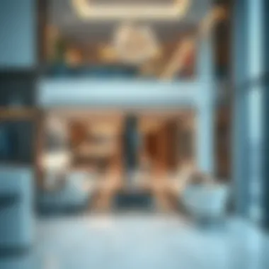 Interior layout of ADCB Tower B highlighting modern amenities