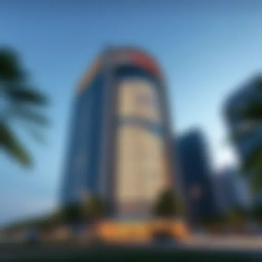 Stunning exterior view of ADCB Tower B showcasing its architectural design