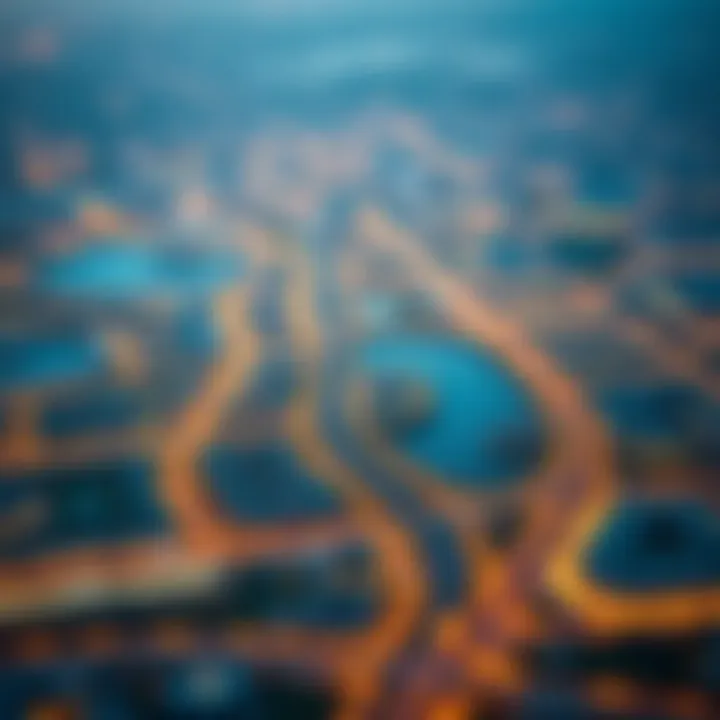 A map illustrating key neighborhoods in Dubai's dynamic market