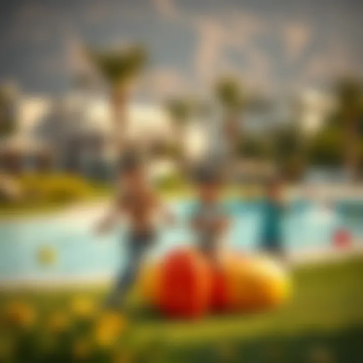 Leisure Activities in Shams A family enjoying leisure activities in a recreational area of Shams