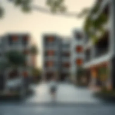 Investment Opportunities in Shams A modern residential building in Shams highlighting investment potential