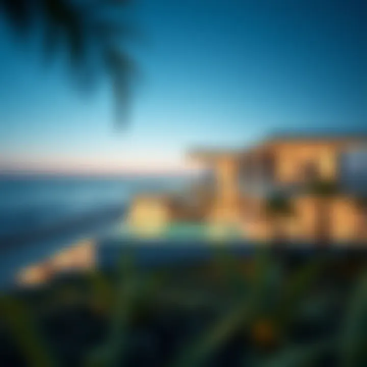 Stunning beachfront villa showcasing modern architecture