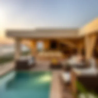 Luxurious outdoor living space with coastal views