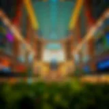 Stunning architectural design of Uptown Mirdif Mall