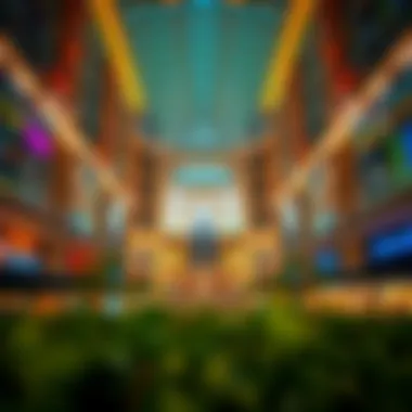 Stunning architectural design of Uptown Mirdif Mall