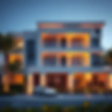 Stunning Architectural Design of Villas in Rashidiya Elegant villa exterior in Rashidiya