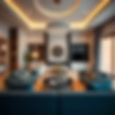 Comfort and Style: Inside a Rashidiya Rental Villa Luxurious interior living space in a Rashidiya villa