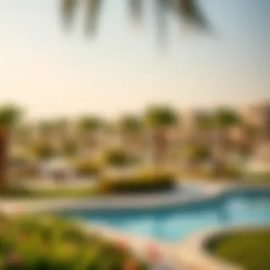 Community amenities in Warqa including parks and recreational areas