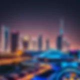 Luxurious Dubai skyline with modern architecture