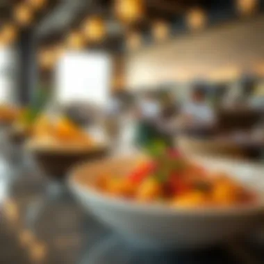 Modern Fusion Flavors at Fatair Al Khaleej A selection of contemporary fusion dishes inspired by Emirati traditions