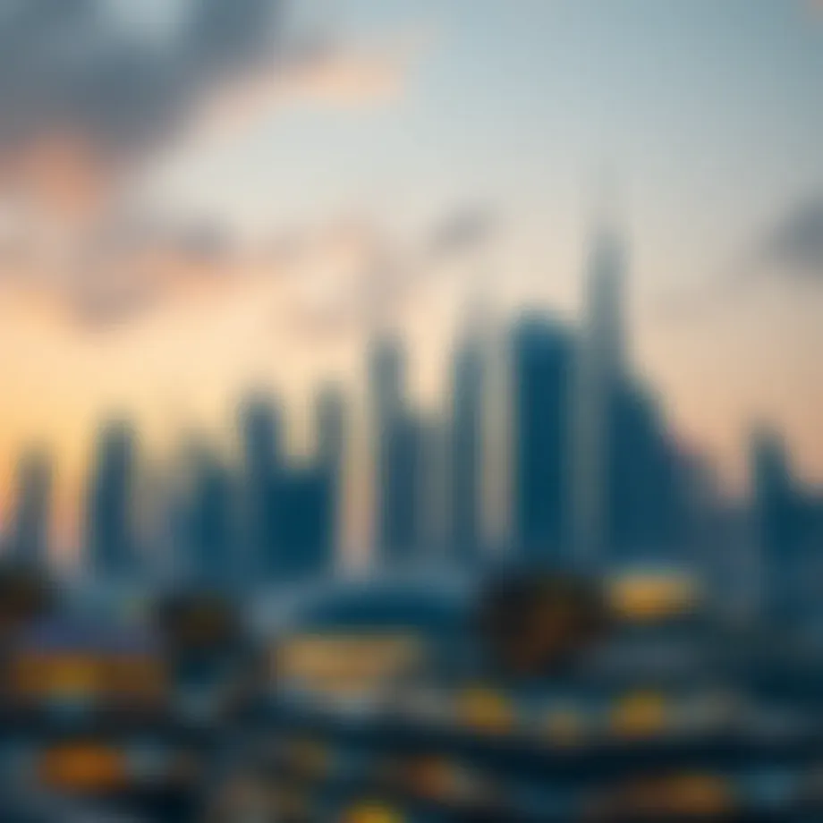A futuristic skyline of Dubai showcasing innovative architectural designs
