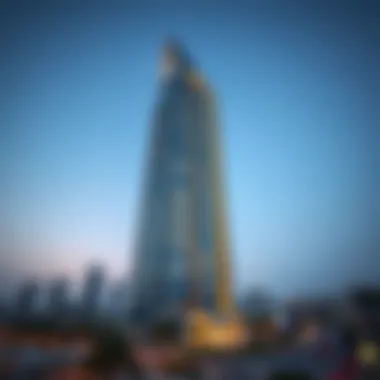 Architectural Marvel of Gulf Tower Stunning view of Gulf Tower's architectural design
