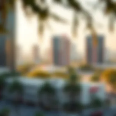Neighborhood Overview of Horizon Towers The vibrant neighborhood surrounding Horizon Towers, illustrating its integration within Dubai's dynamic environment