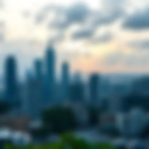 A vibrant city skyline reflecting economic growth