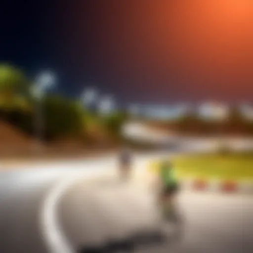Scenic view of the Hudayriat Cycling Track