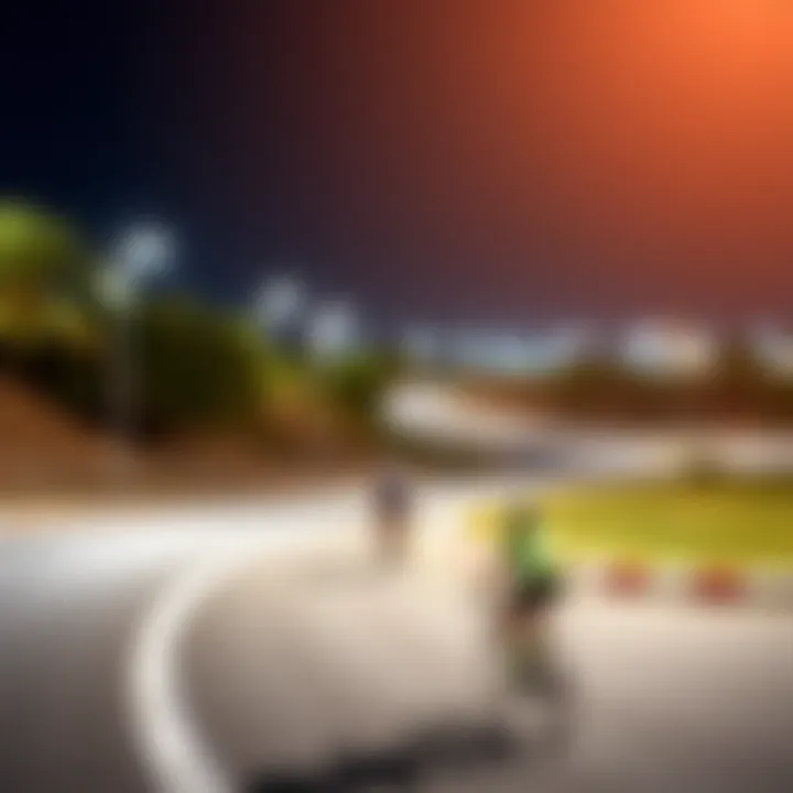 Scenic view of the Hudayriat Cycling Track