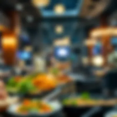 Explore a Vibrant Iftar Buffet Vibrant Iftar buffet showcasing diverse cuisines