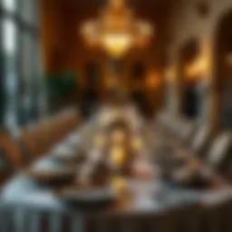 A beautifully arranged table for Iftar in Dubai