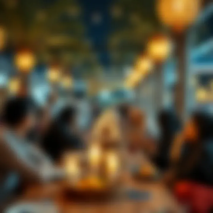 Community gathering for Iftar in Dubai