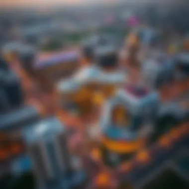 Aerial View of International City Phase 2 Aerial view of International City Phase 2 showcasing its modern architecture