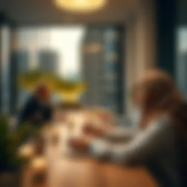 Real Estate Investment Insights Investors analyzing real estate trends on a digital platform