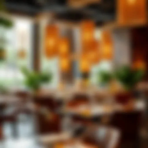 View of a vibrant dining area at JBR