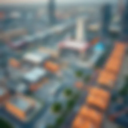 Aerial view showcasing the layout of Jebel Ali Industrial Area 1