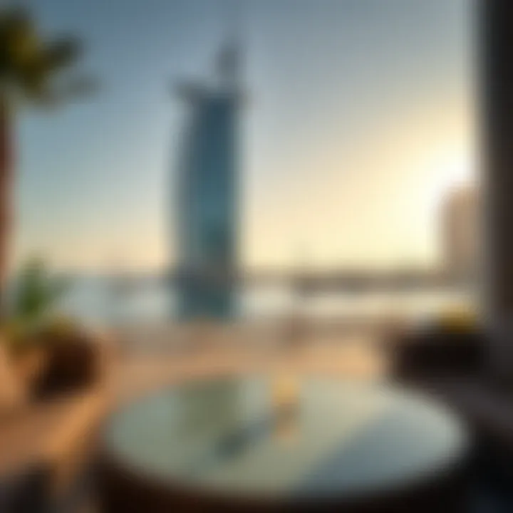 Serene beachfront views at Jumeirah Beach Residence