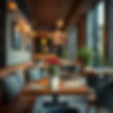 A cozy corner of Kana Cafe showcasing its inviting decor