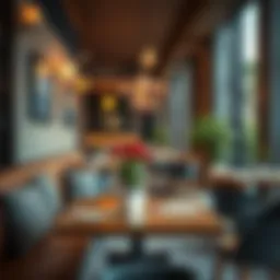 A cozy corner of Kana Cafe showcasing its inviting decor