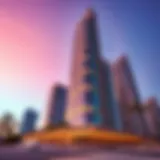 Stunning view of Latifa Tower showcasing its unique architecture