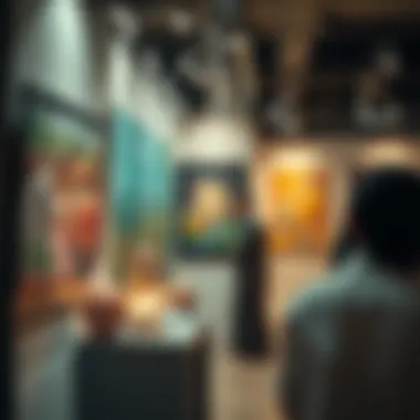 Cultural art exhibition showcasing local artists