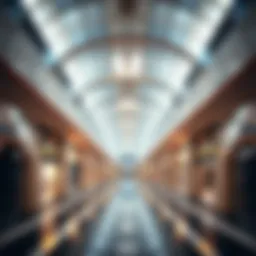 Interior view of Mall of Emirates Metro Station