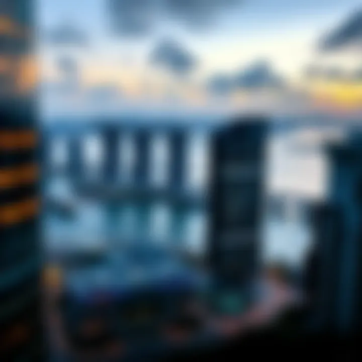 Scenic views from Marina Quays West Tower