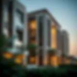 Stunning architectural design of a luxury residential project