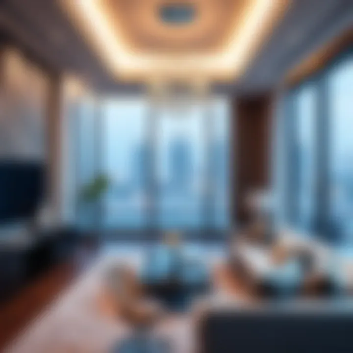 Luxurious Interiors of Mashriq Elite Developments Luxurious interior space reflecting urban living standards in Mashriq Elite Developments