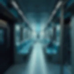 Interior view of a Metro Dubai train showcasing modern design