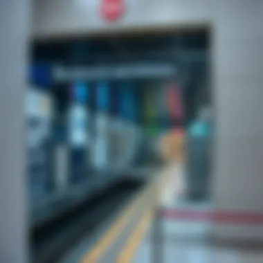 Metro station entrance near Latifa Tower