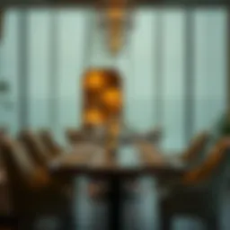 Elegant dining setup at Mint Restaurant