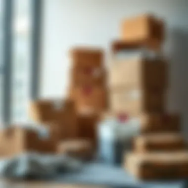 Packing materials and boxes used for relocation