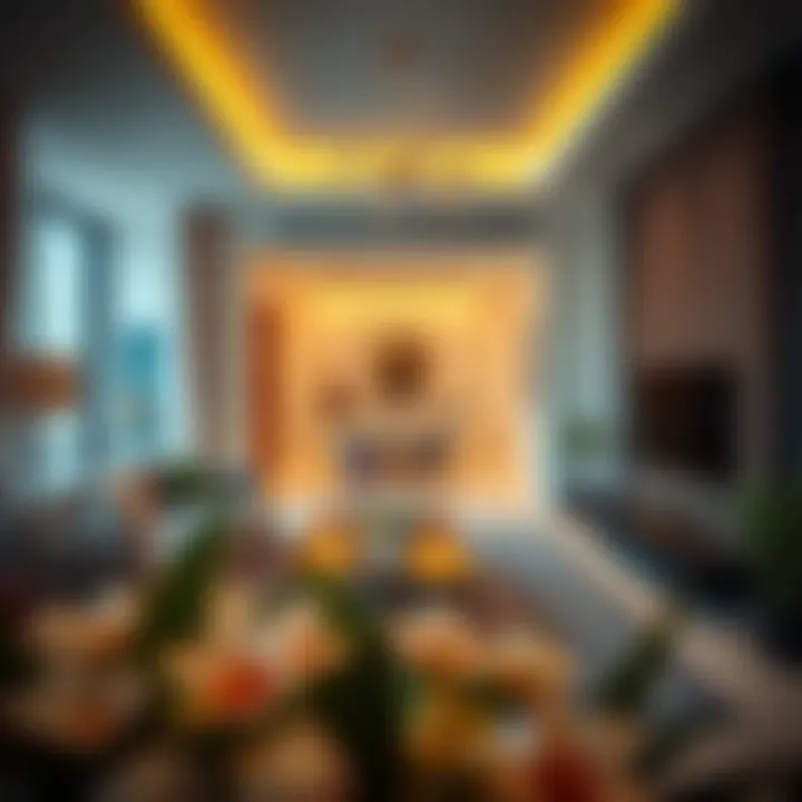 Luxurious Living at Moza Plaza Luxurious interiors of a residential unit in Moza Plaza highlighting modern amenities