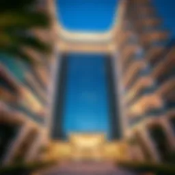 Stunning architectural view of Moza Plaza showcasing its modern design