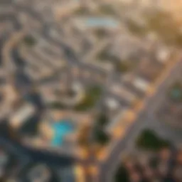 Aerial view showcasing the expansive layout of Murooj Al Furjan