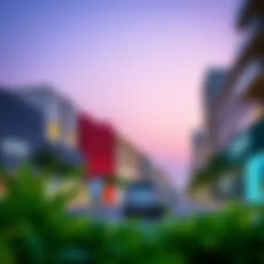Commercial Life in Murooj Al Furjan Commercial district within the Murooj Al Furjan development