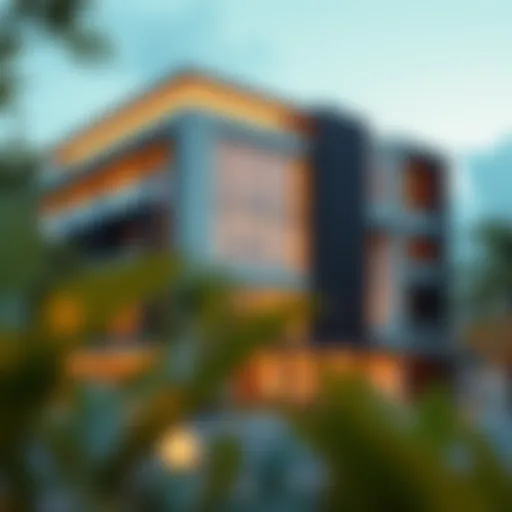 Modern Architectural Elegance at Nasma Residences Elegant facade of Nasma Residences showcasing modern architecture