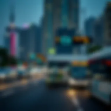 Public Transport Routes Near Almas Tower Public transport routes around Jumeirah Lakes Towers