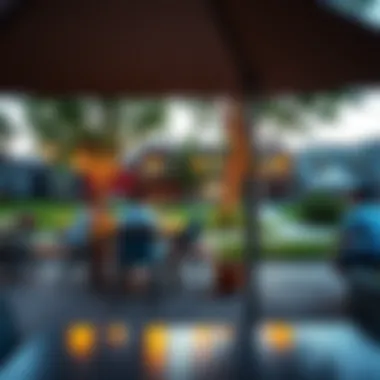 Vibrant community life in Blue Bay with parks and recreational areas