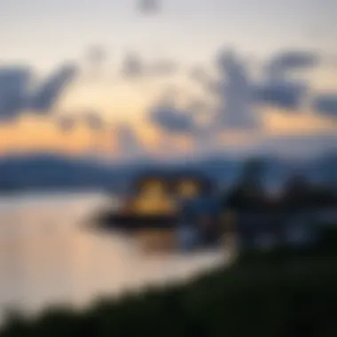 Tranquil waterfront views at dusk in Blue Bay