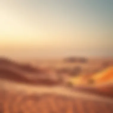 Tranquil Desert Landscapes: Nature's Beauty in the UAE A serene view of desert landscapes symbolizing tranquility in the UAE