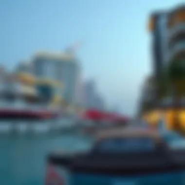 Dubai Beachfront Lifestyle Vibrant beachfront in Dubai showcasing lifestyle